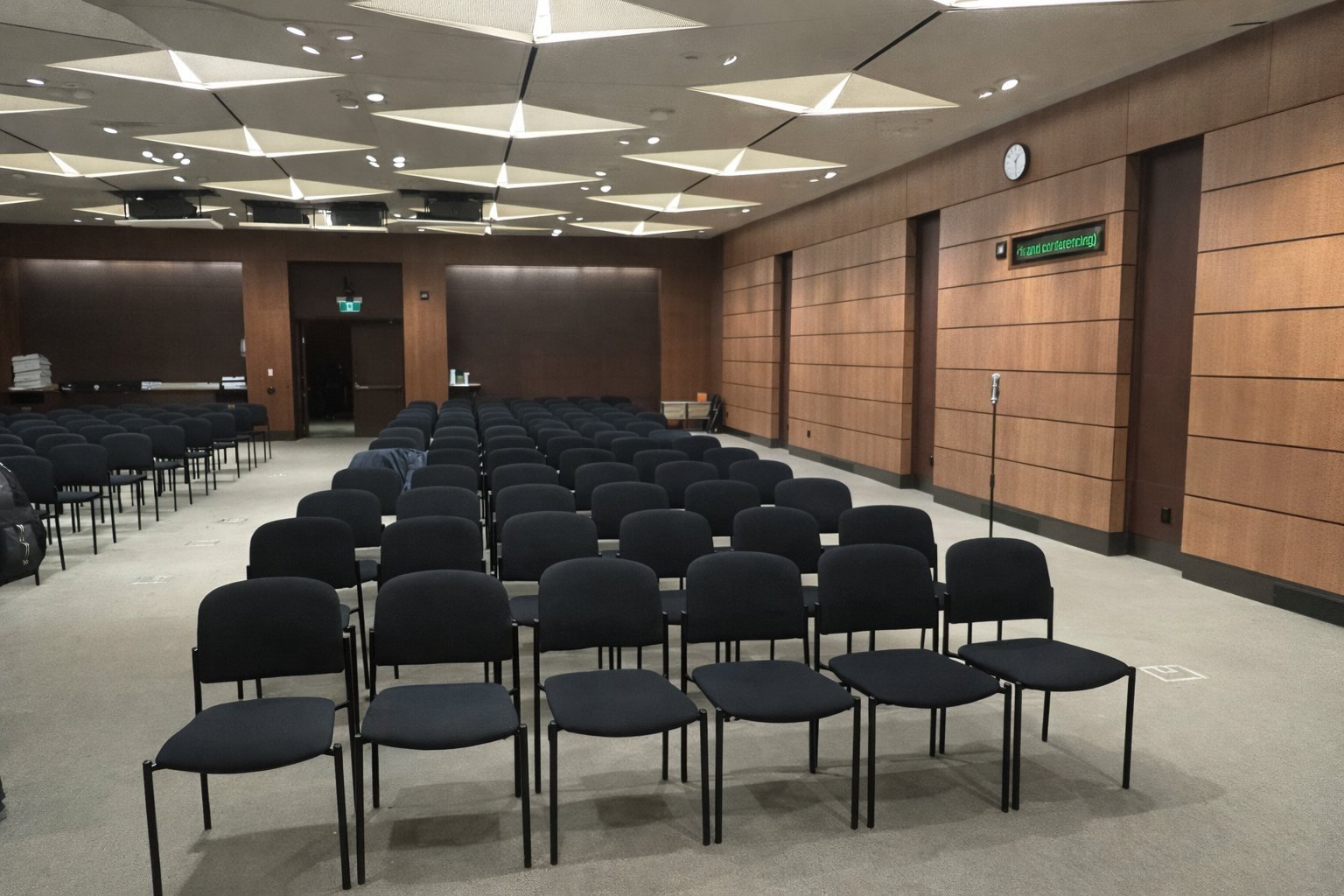 Provincial government conference room with access-controlled entry in Ottawa
