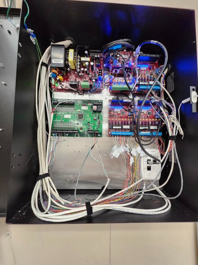 Kantech access control alarm integration hardware installation at an Ottawa commercial building