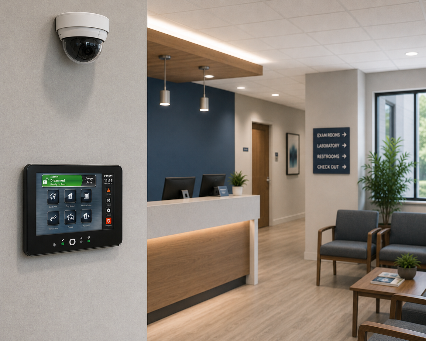 Commercial CCTV surveillance representing bilingual security service in Orléans and East Ottawa